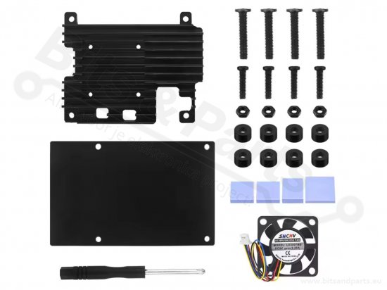 Case Raspberry Pi 5 Aluminum Black